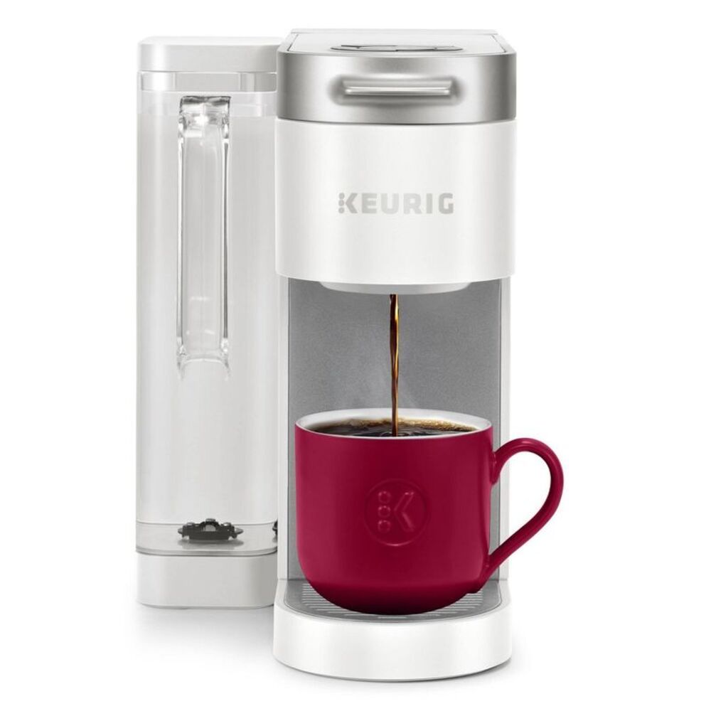 Keurig 66 oz K-Supreme Coffee Maker White Single-Serve K-Cup Pod Brews Iced No